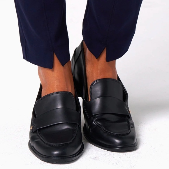 Franne Golde Perfect Ponte Slim Pant in Black Size M - Picture 2 of 10